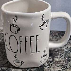 Rae Dunn COFFEE Mug With All Over Design Coffee Cups And Mugs HTF NEW